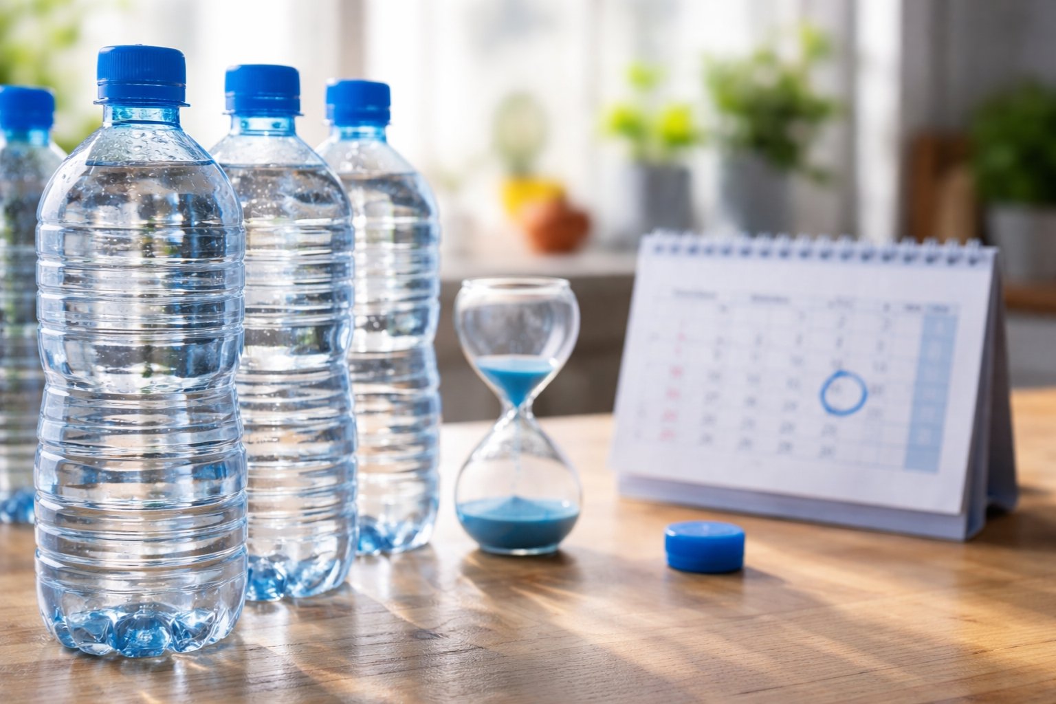 Combien de temps se conserve l'eau en bouteille plastique