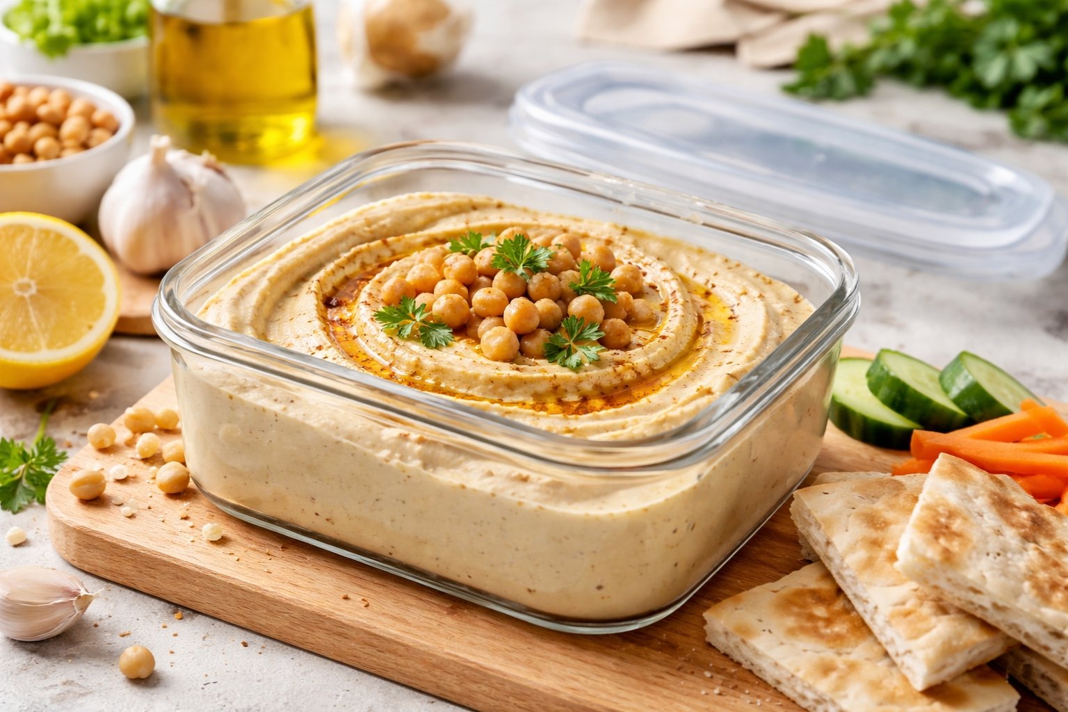 Combien de temps se conserve le houmous maison