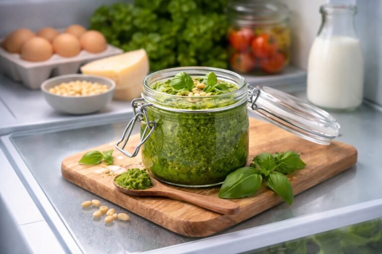 Combien de temps se conserve le pesto au frigo