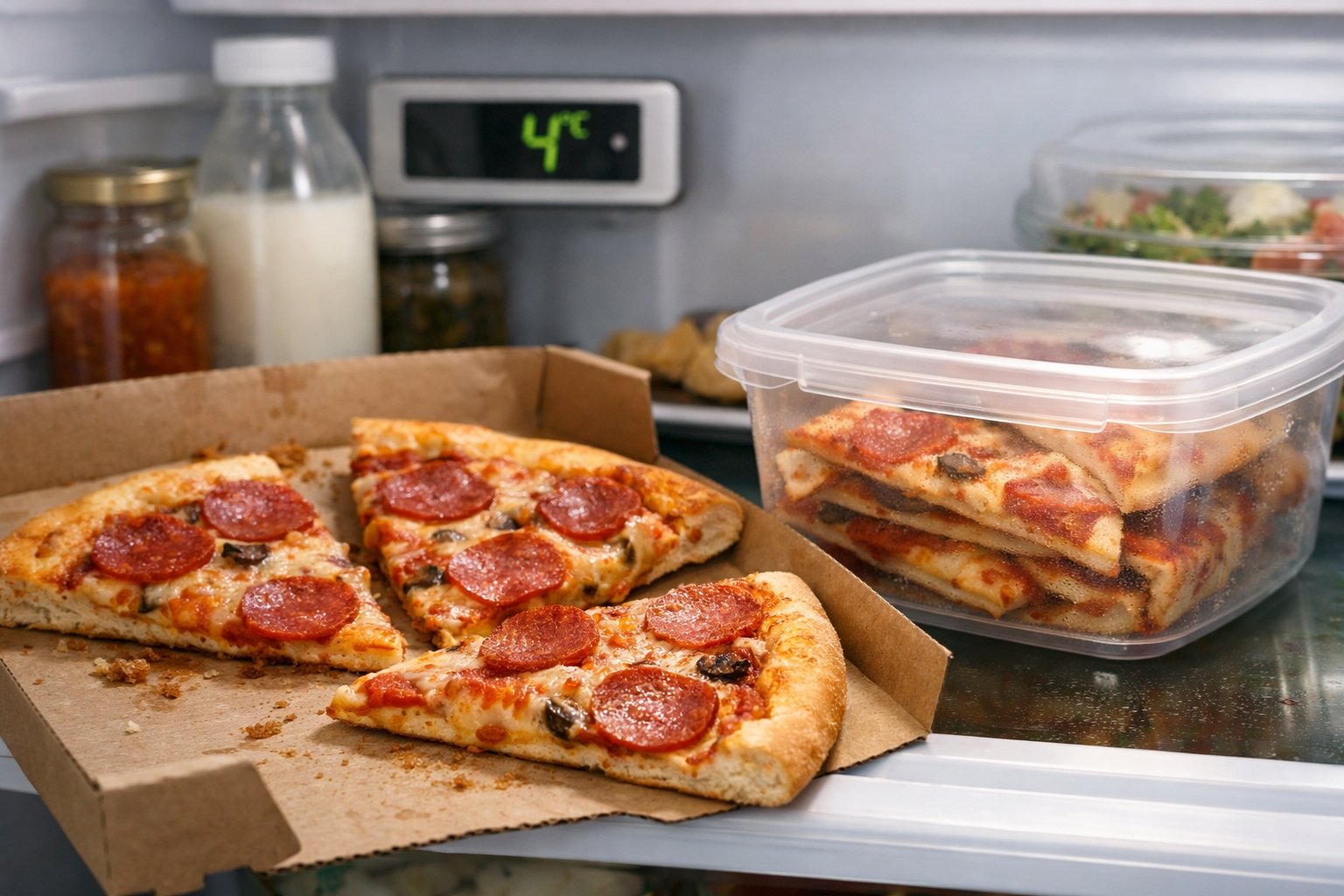 Combien de temps se conserve une pizza au frigo