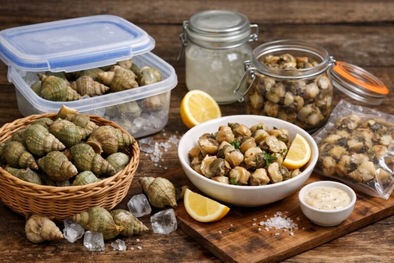 Combien de temps se conserve les bulots crus et cuits