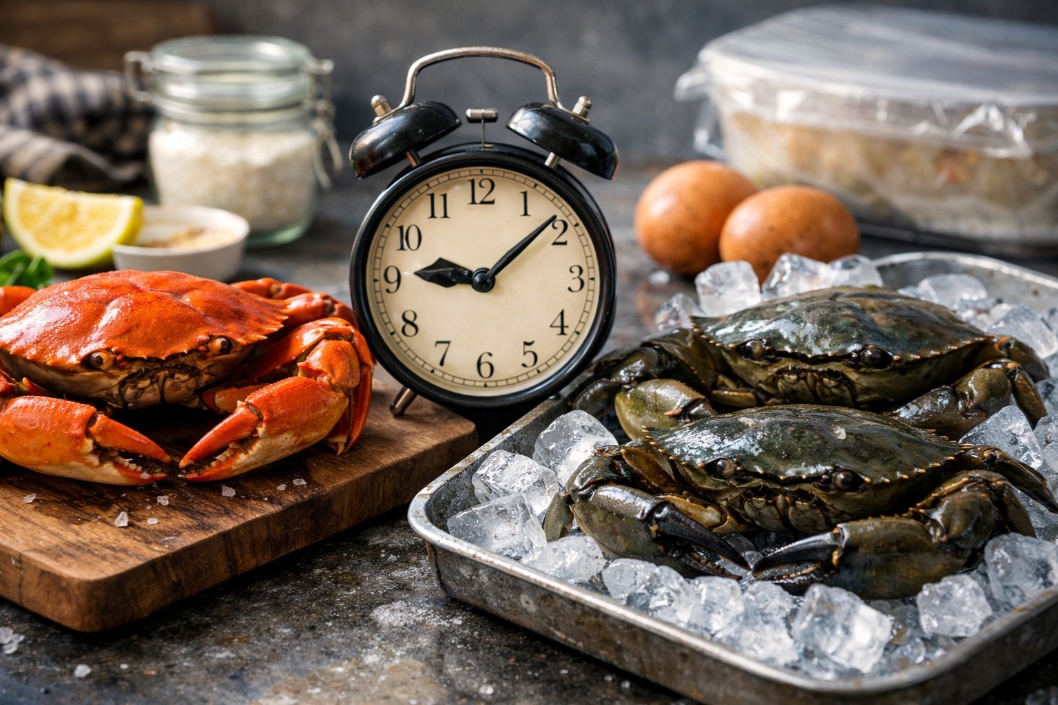 Combien de temps se conserve un crabe cuit ou cru
