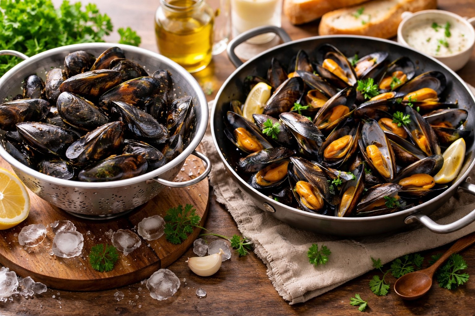 Combien de temps se conservent les moules crues et cuites