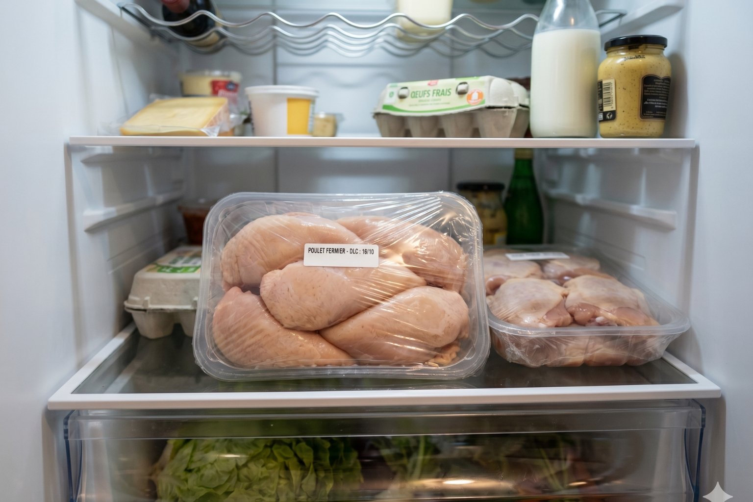 combien-de-temps-se-conserve-une-volaille au frigo