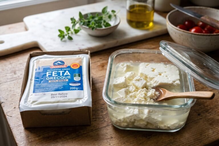 Combien de temps se conserve la feta fermée et ouverte