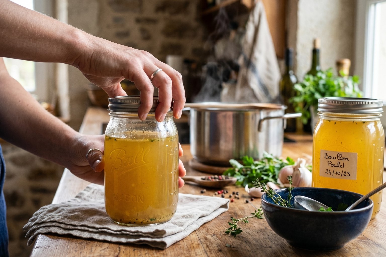 Combien de temps se conserve un bouillon de poulet