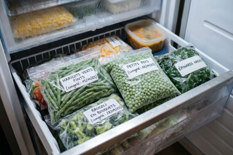 Combien de temps se conservent les légumes au congélateur