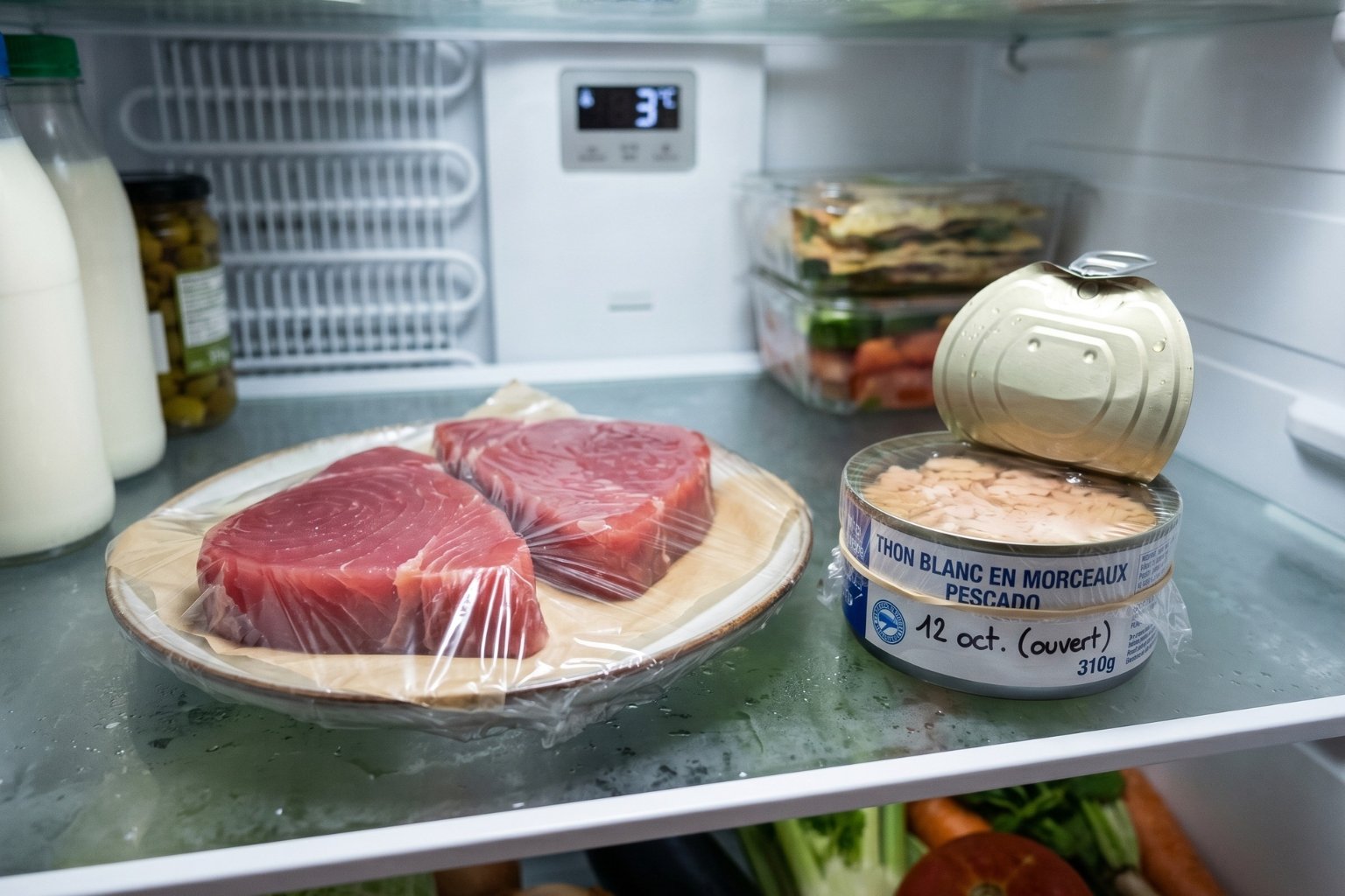 Combien de temps thon en boite frais se conserve au frigo